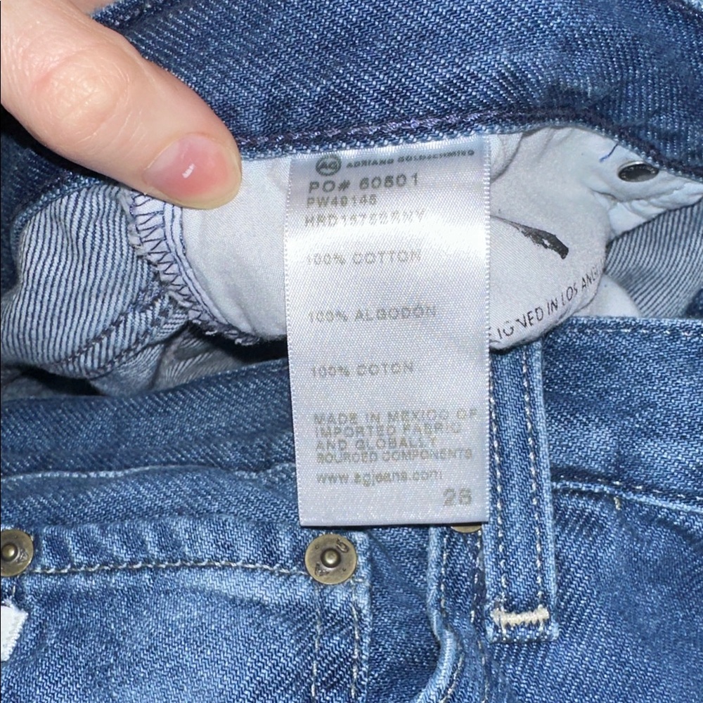 EUC AG Adriana Goldshmidt ex boyfriend slouchy slim jean size 28 - Picture 6 of 7